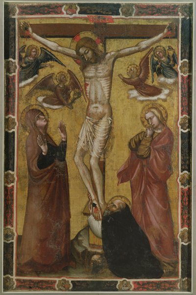 Cristo crocifisso - Stendardo processionale dipinto da Barnaba da Modena